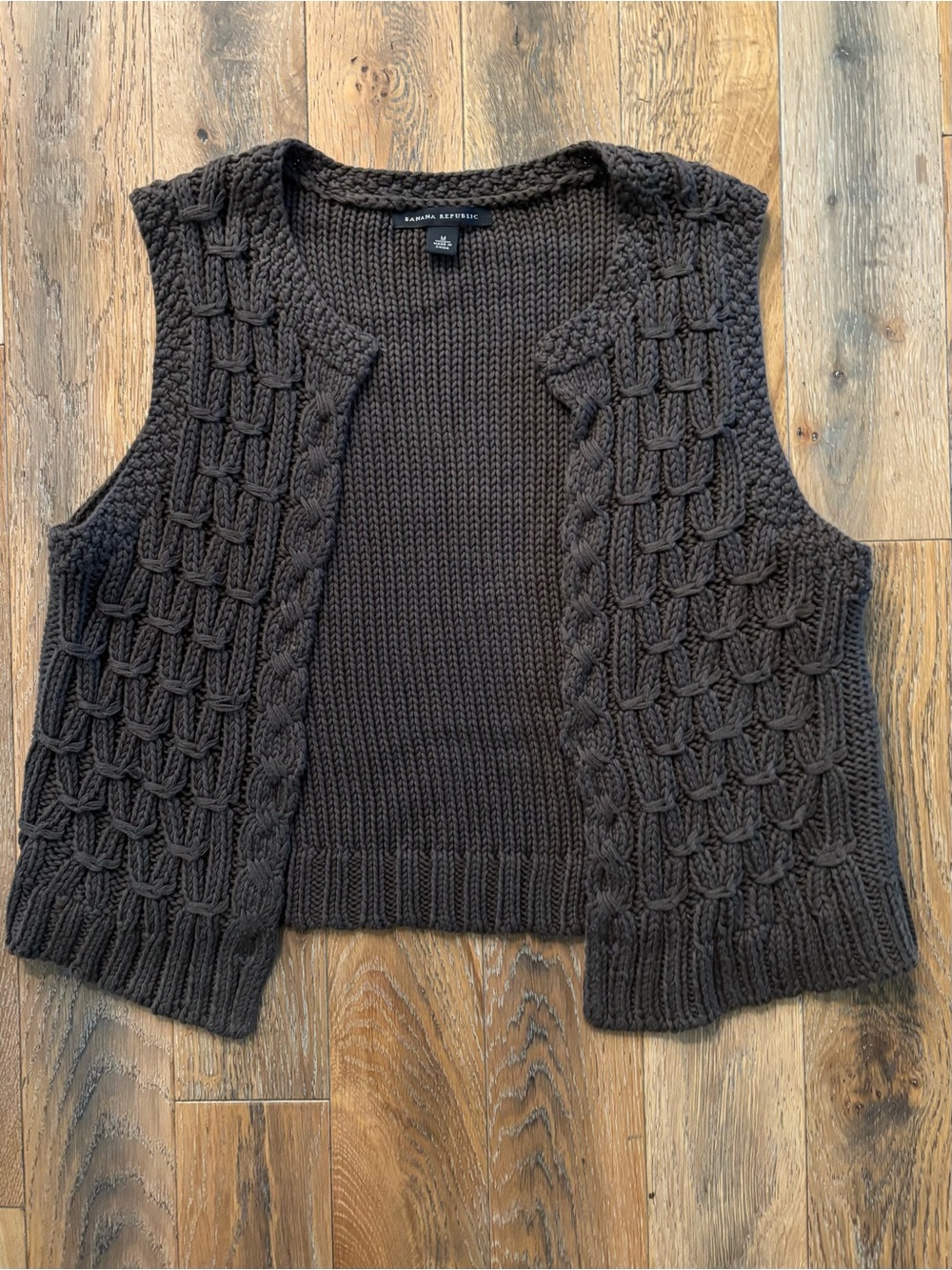 Banana Republic Women’s Gray  Chunky Knit Vest